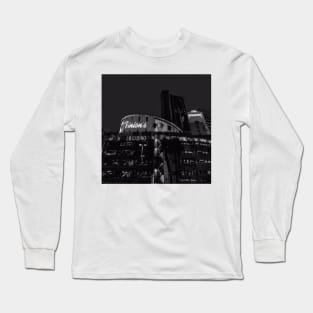 Viva Las Vegas - Black And White Long Sleeve T-Shirt